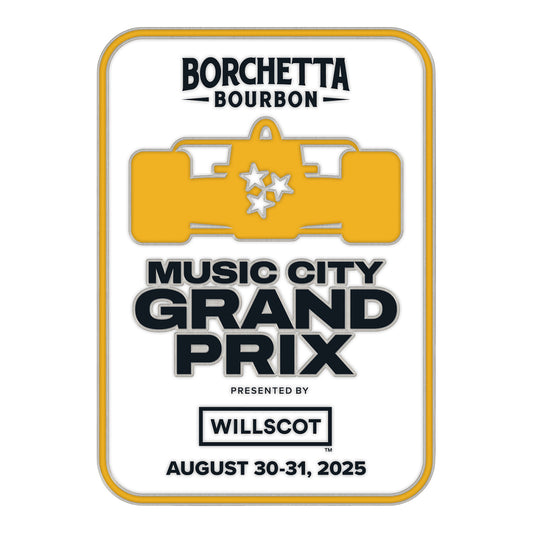 2025 Music City Grand Prix Nashville Hatpin - Front View