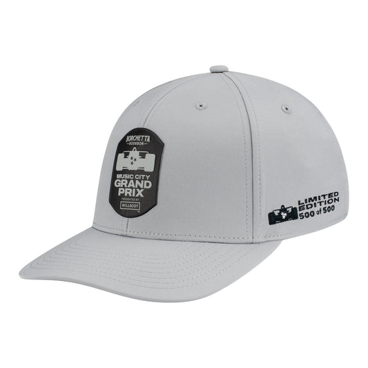 2025 Music City Grand Prix Nashville Numbered Hat in Grey - Front Left View