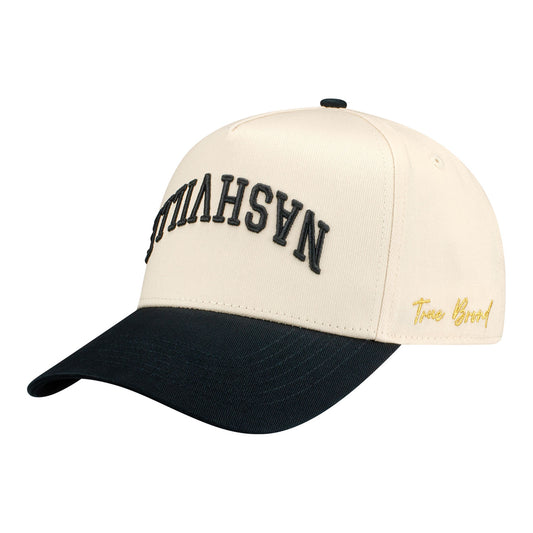 2026 Borchetta Bourbon Music City Grand Prix True Brand Hat in White - front left view