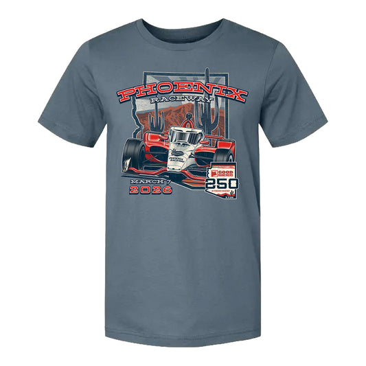 2026 Good Ranchers 250 T-Shirt In Blue - Front View