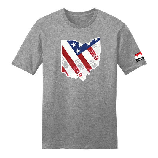 2026 INDYCAR Mid-Ohio T-Shirt in Grey - Front View