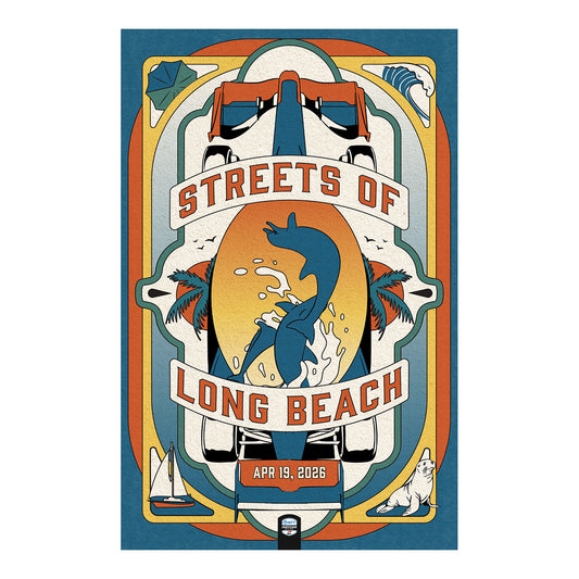 2026 INDYCAR Long Beach Poster - Front View
