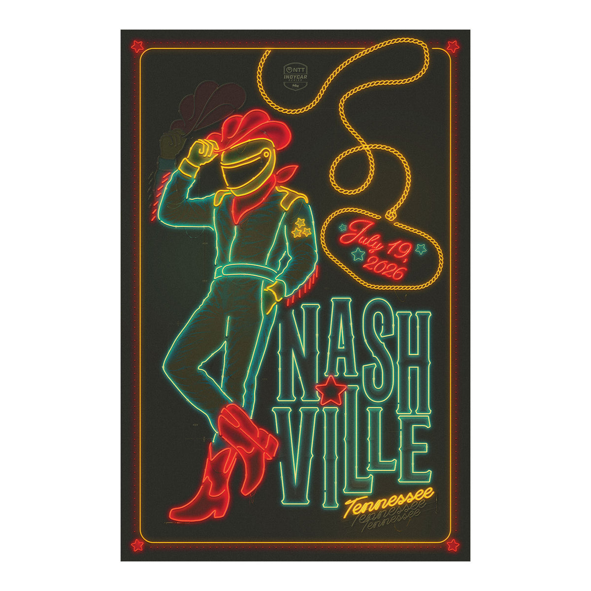 2026 INDYCAR Nashville Poster - Front View