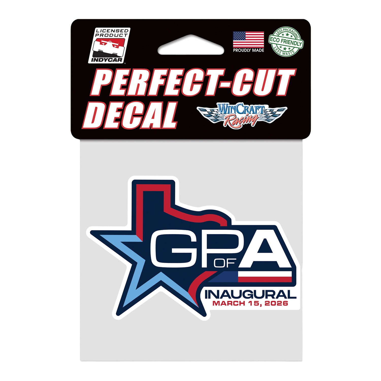 2026 Inaugural Arlington Grand Prix Perfect Cut Decal - Front View