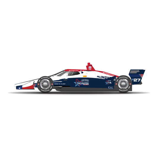2027 Java House Grand Prix of Arlington 1:64 Diecast in Blue - Left Side View