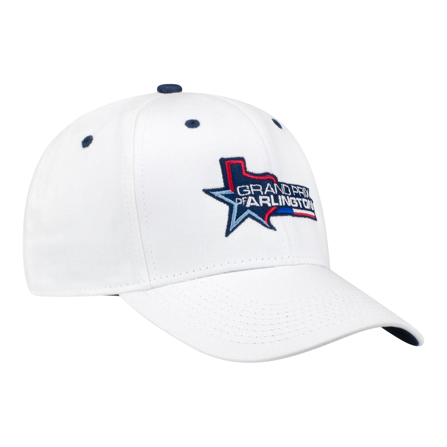 GRAND PRIX OF ARLINGTON HAT in White - Front Right View