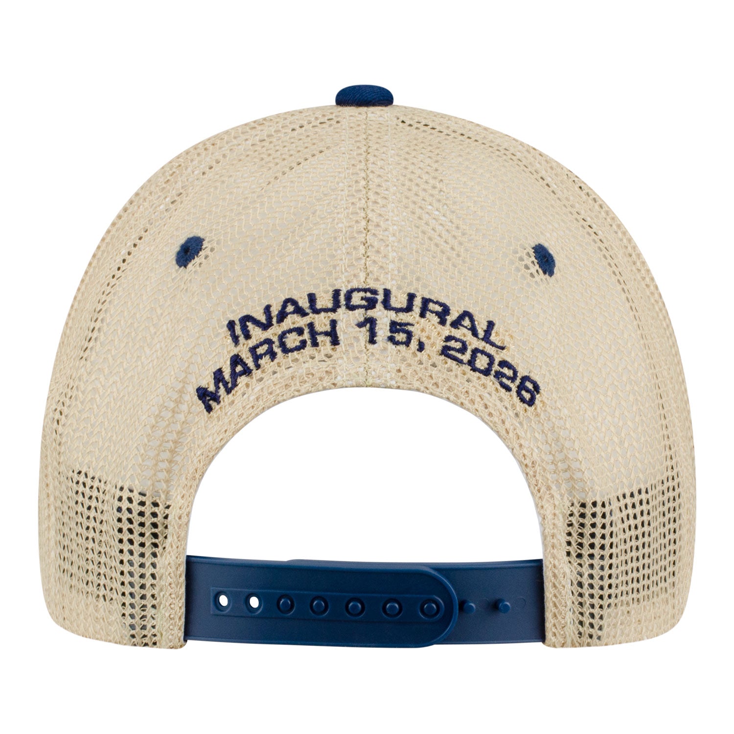 2026 Inaugural Arlington Grand Prix Meshback Hat in Blue - Back View