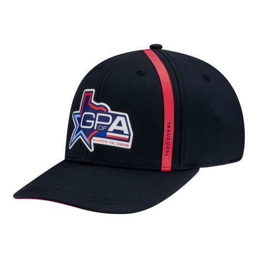 2026 Inaugural Arlington Grand Prix TPU Stripe Hat in Black - Left Angle View