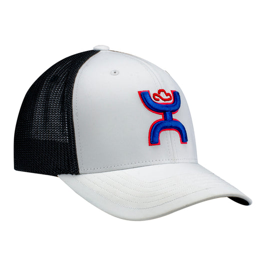 HOOEY Logo Grand Prix of Arlington Hat in White - Front Right View