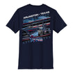2026 Inaugural Grand Prix of Arlington Ghost Car T-Shirt in Blue - Back View 