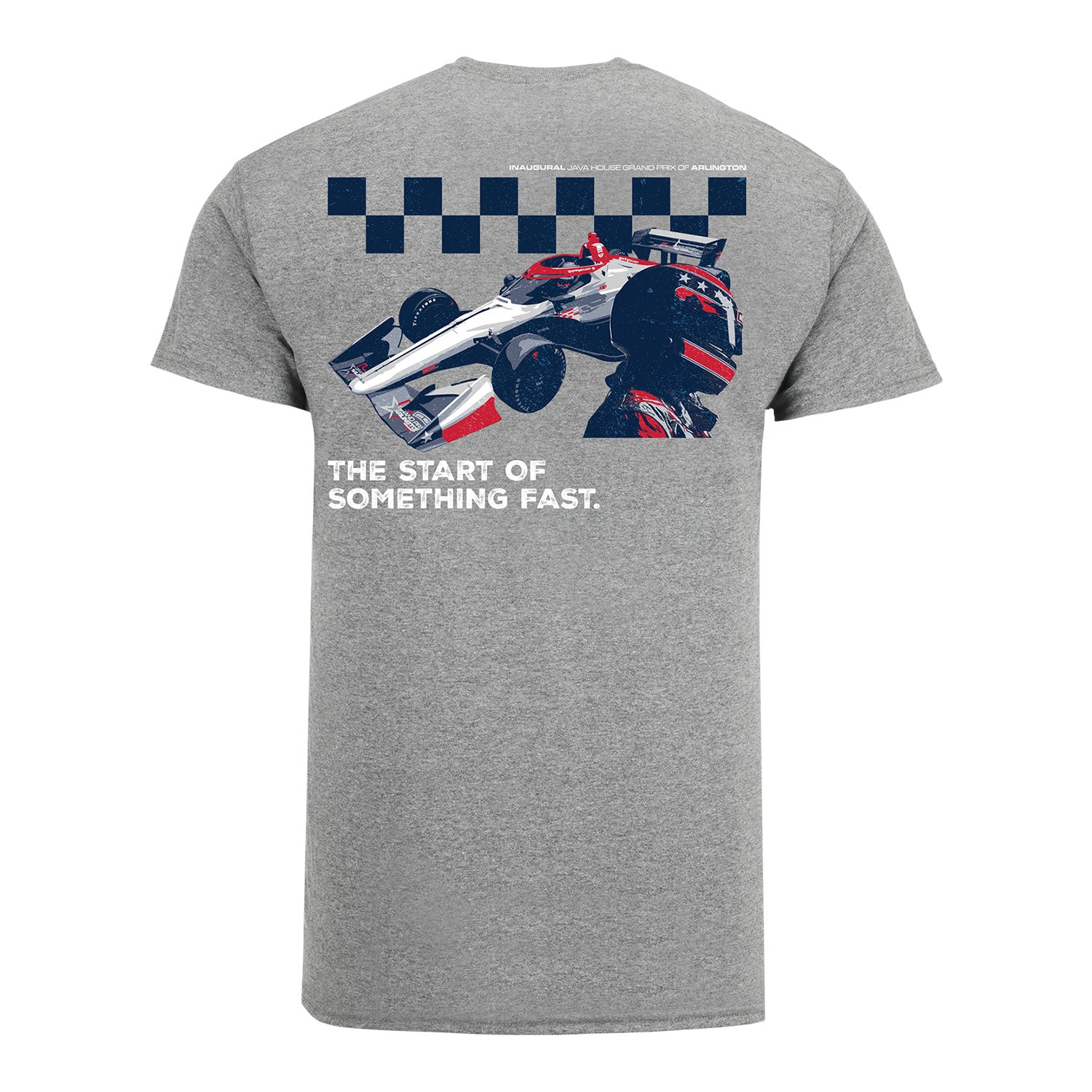 Java House GPA Start of Something Fast T-Shirt in Grey - Back View