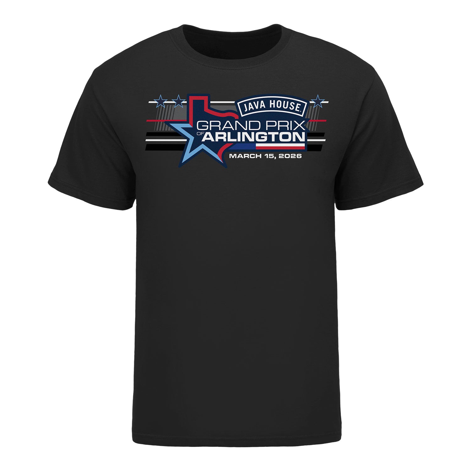 2026 Java House Grand Prix of Arlington Ghost Shirt in Black - Front View