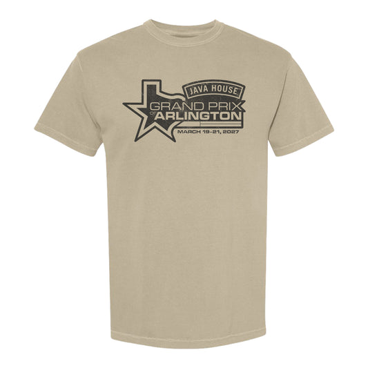 2027 Java House Grand Prix of Arlington Western T-Shirt in Brown - Front View