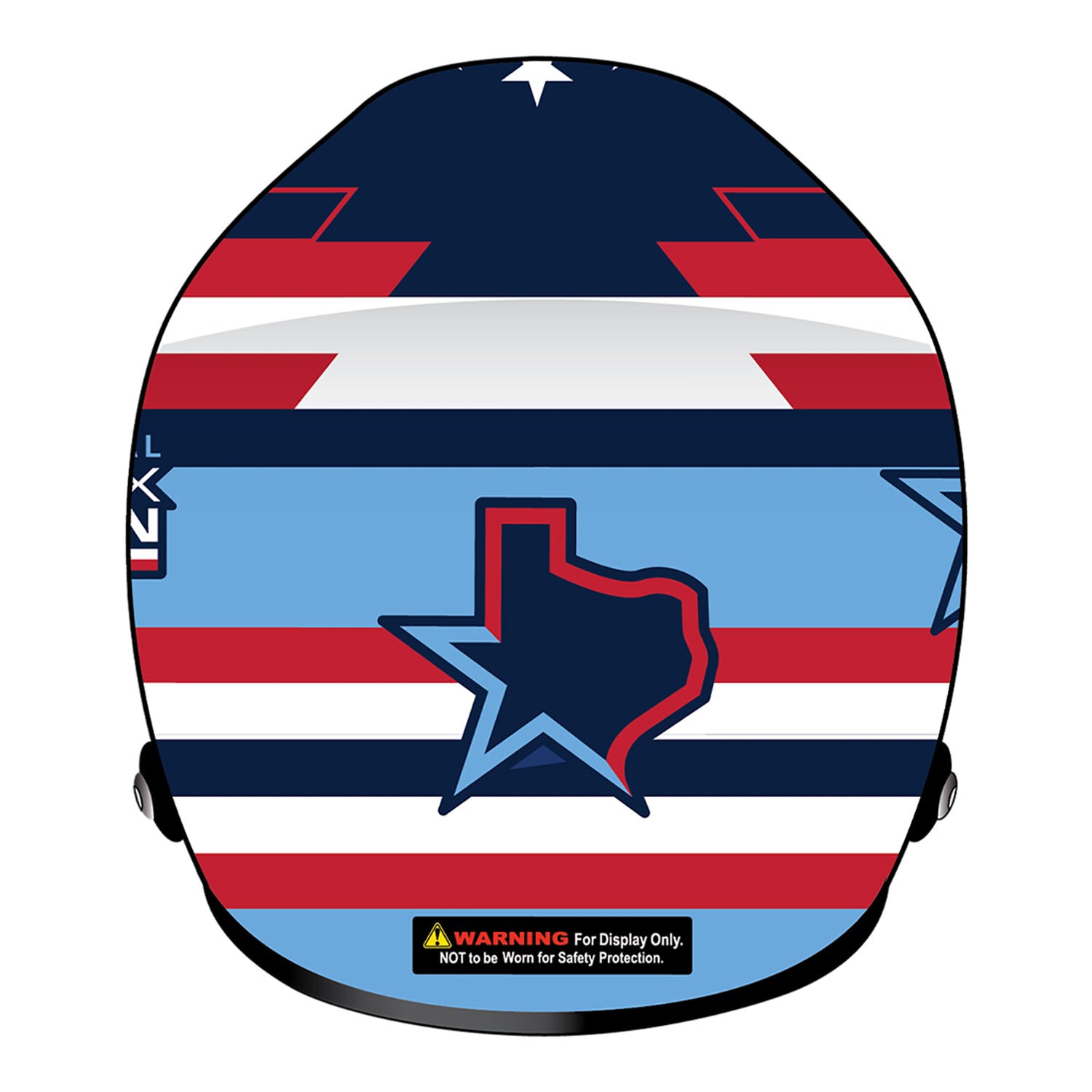 2026 Inaugural Grand Prix of Arlington Full-Size Helmet in Blue - Back side View