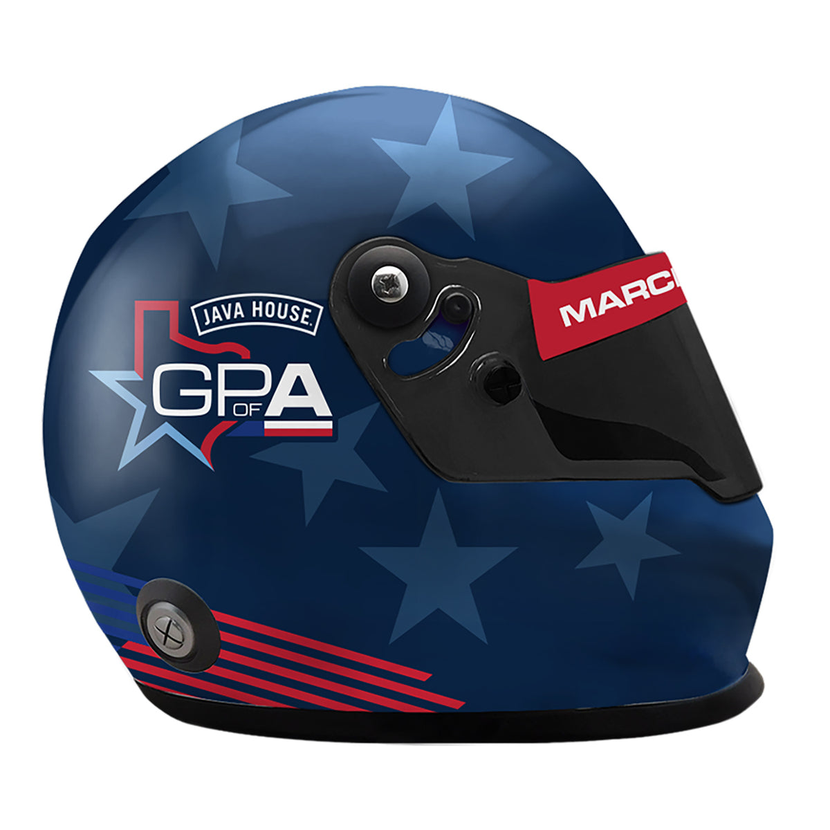 2027 Java House Grand Prix of Arlington Mini Helmet - Front Right View