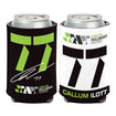 2023 Callum Ilott Can Cooler 12oz in black, green and white - front and back view