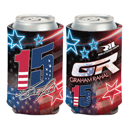 2024 Graham Rahal Can Cooler - front and back view