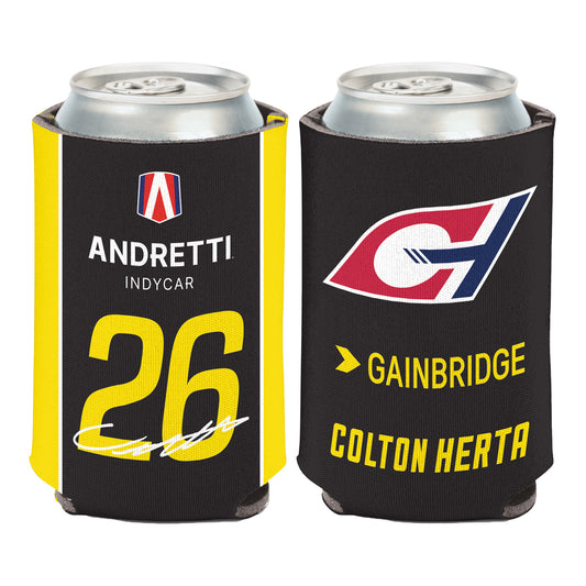 2024 Colton Herta Can Cooler - front and back view