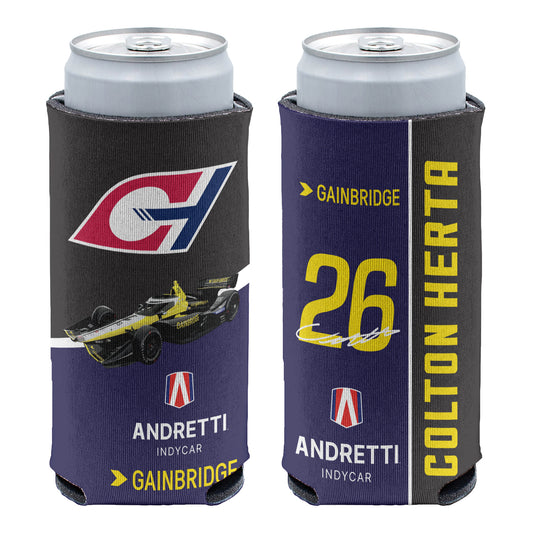 2024 Colton Herta Slim Can Cooler - front and back view