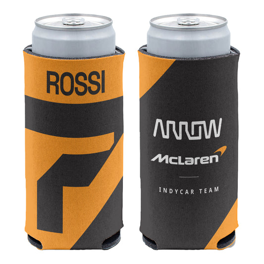 2024 Alexander Rossi Slim Can Cooler - front and back view