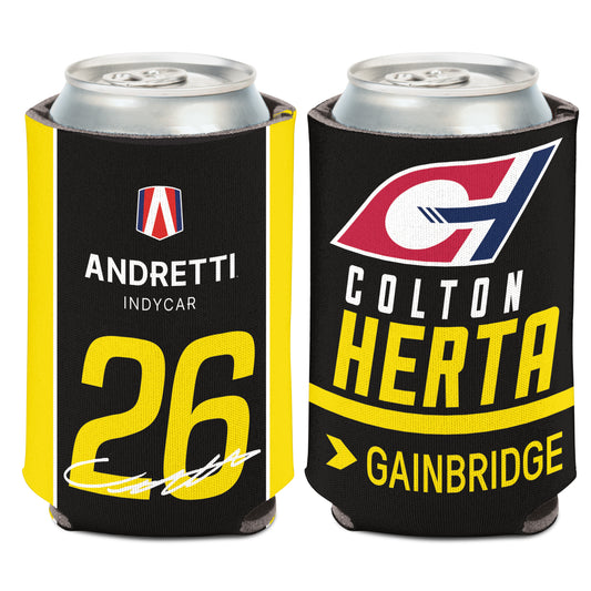 2025 Colton Herta Can Cooler - Front and Back View