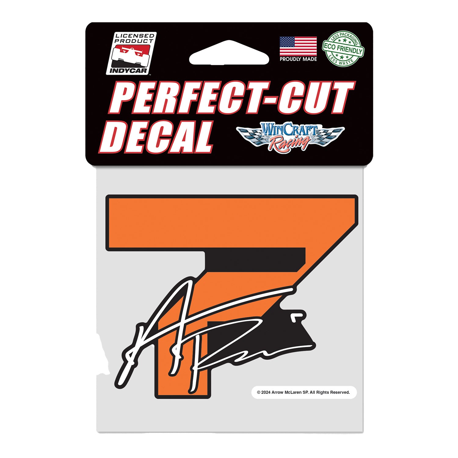 2024 Alexander Rossi Decal - front view