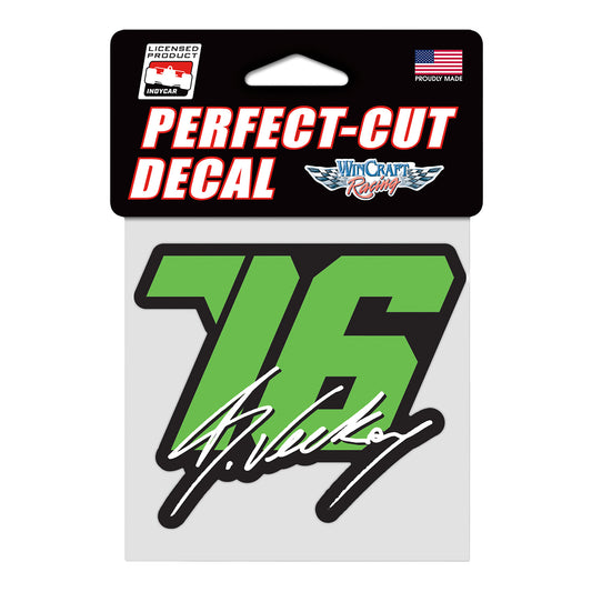 Rinus VeeKay #76 Decal - Front View