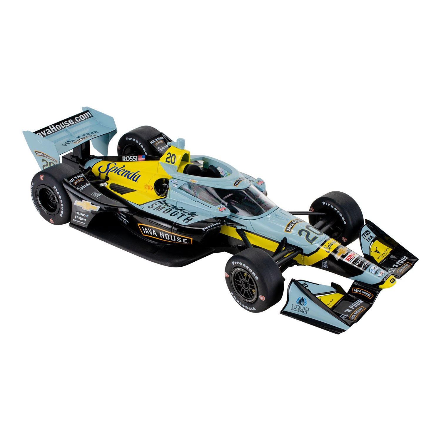 2025 Alexander Rossi Java House Diecast - 1:64 - front left view