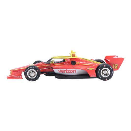 2026 David Malukas Verizon Diecast- 1:18 in Red - Side View