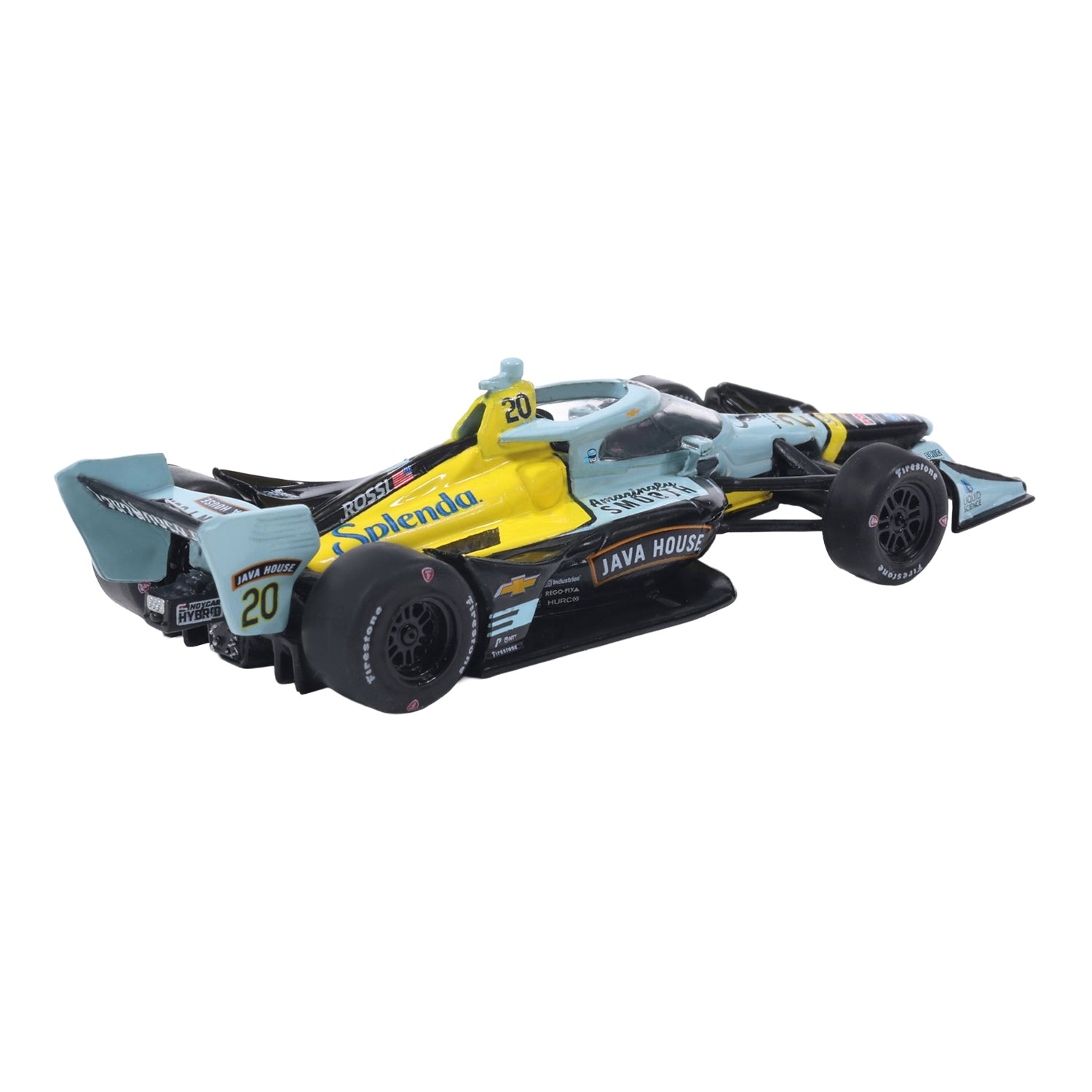 2026 Alexander Rossi Java House Diecast- 1:64 in Blue - Back View