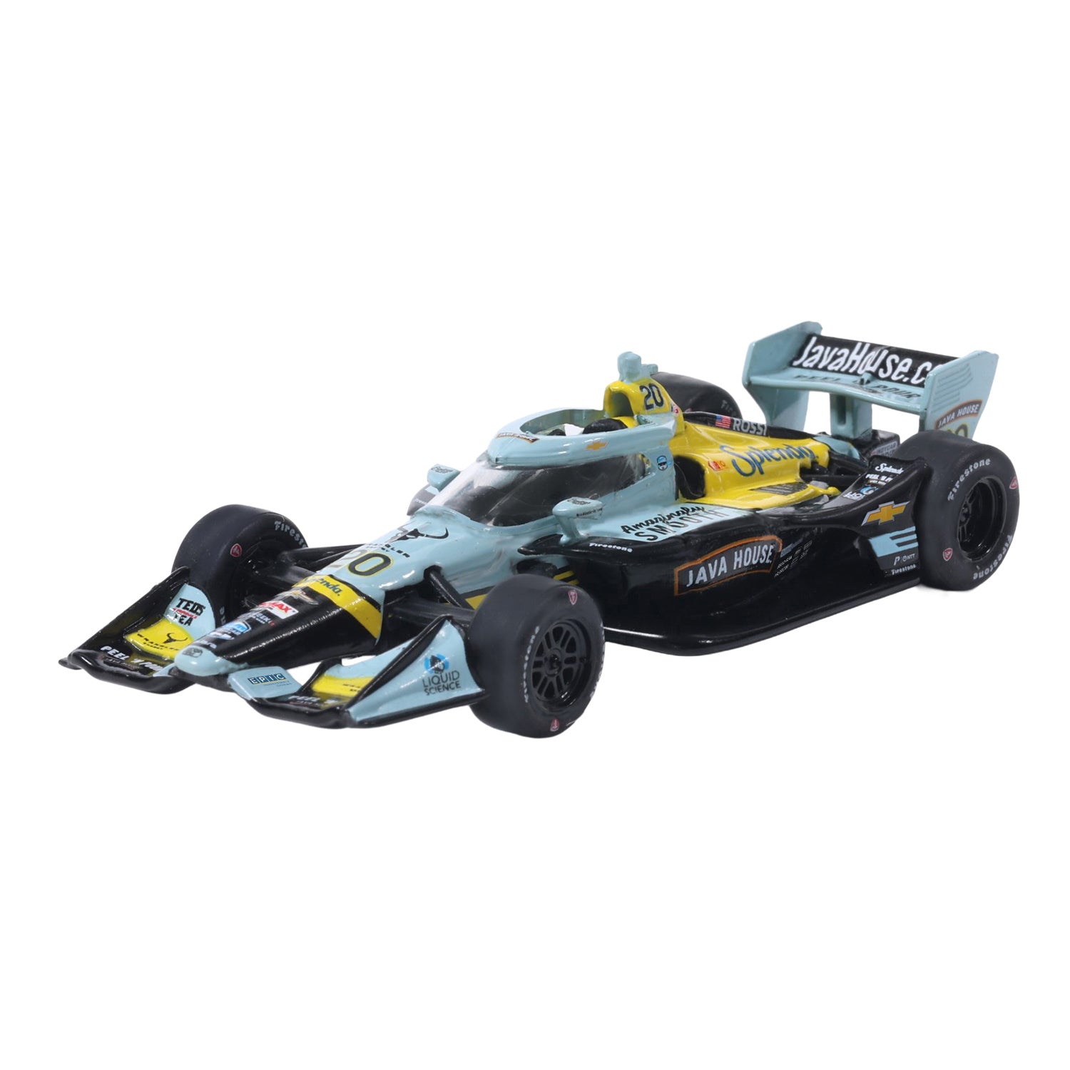 2026 Alexander Rossi Java House Diecast- 1:64 in BLue - FRont View