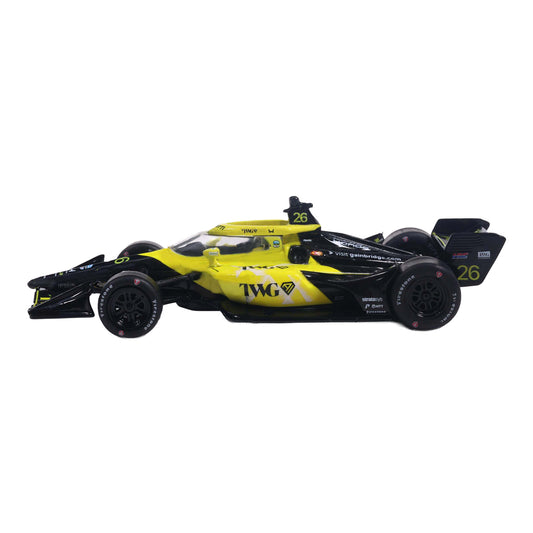 2026 Will Power TWG Diecast- 1:64 in yellow - side view