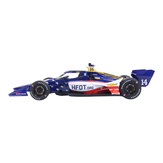 2026 Santino Ferrucci Homes for our Troops Diecast- 1:18 in blue - side view