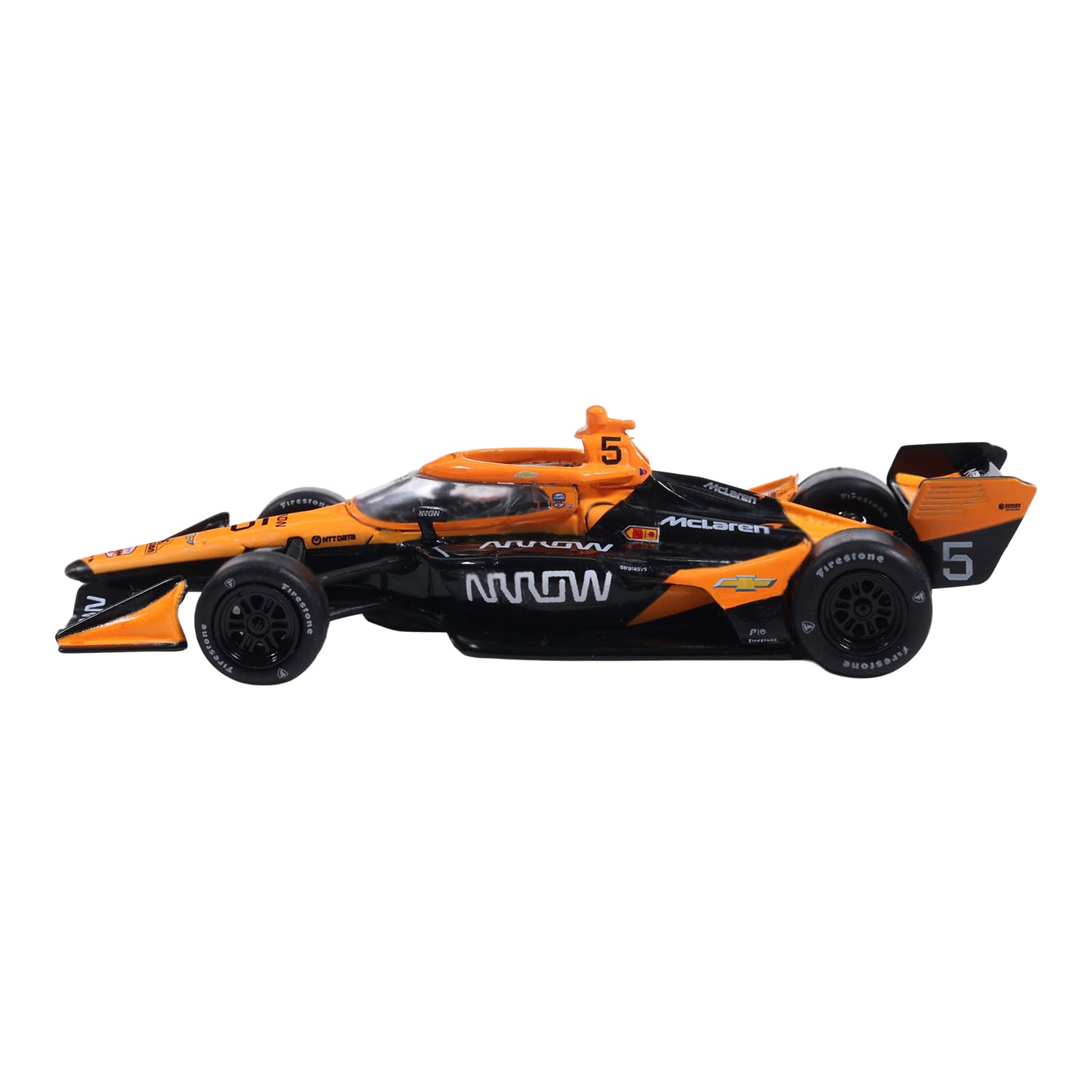 2026 Pato O'Ward Arrow McLaren Diecast- 1:64 in orange - Side view