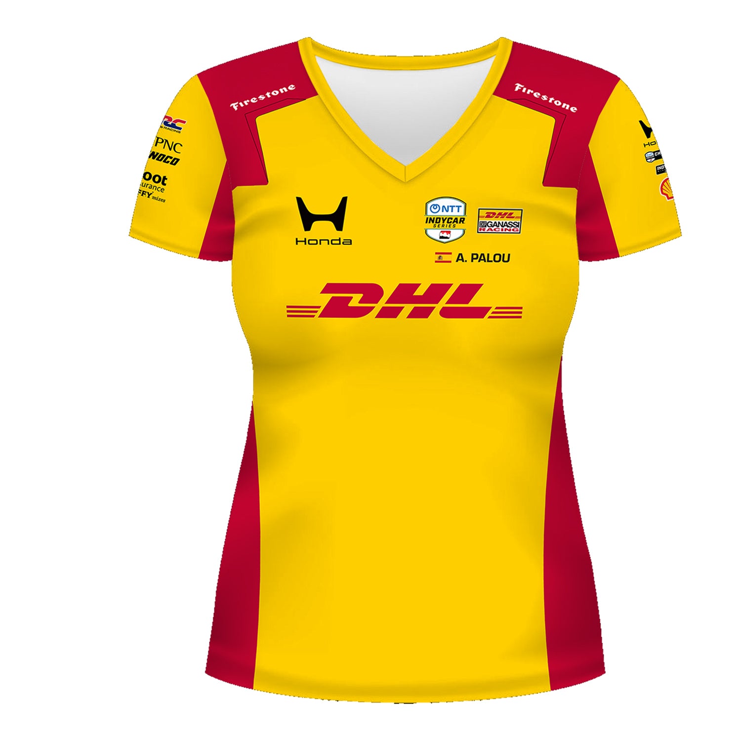 2026 Alex Palou DHL Ladies Jersey in Yellow - Front View