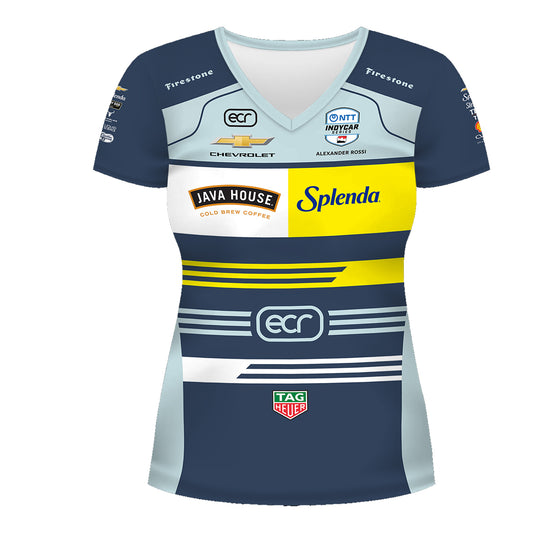 2026 Ladies Alexander Rossi Jersey in Blue - Front View