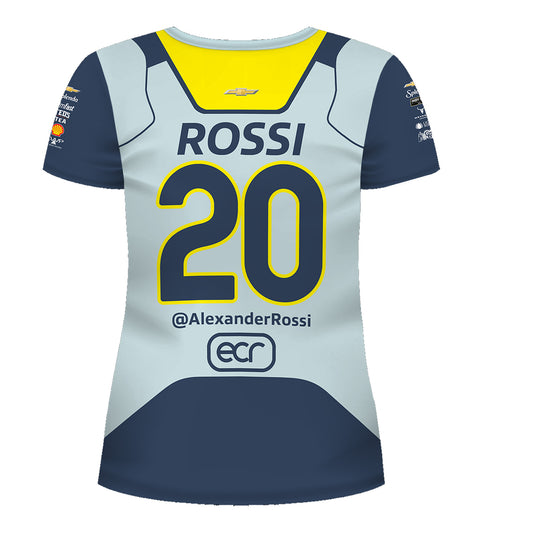 2026 Ladies Alexander Rossi Jersey in Blue - Back View