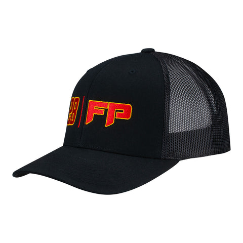 2023 Romain Grosjean FP Hat in black, front view