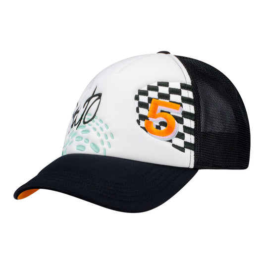 2026 Pato O'Ward Trucker Hat in White - Front Left view