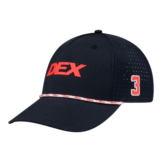 2026 Scott McLaughlin DEX Hat in black - front left view