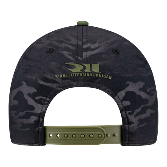 2026 Graham Rahal Camo Hat in black camo - back view