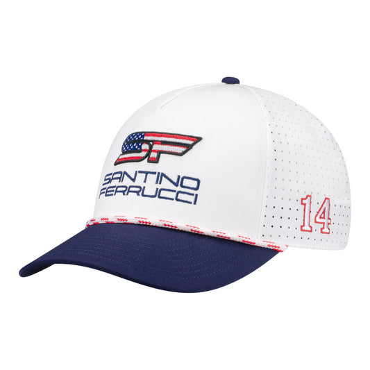 2026 Santino Ferrucci Americana Hat in White - Front Left view
