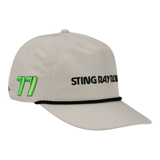 2026 Sting Ray Robb Goodheart Hat in White - Front right View