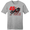 2023 Christian Lundgaard Car Graphic Shirt in grey, front view