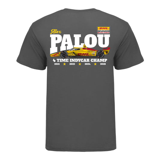 Alex Palou 2026 Car Shirt in grey - Back view