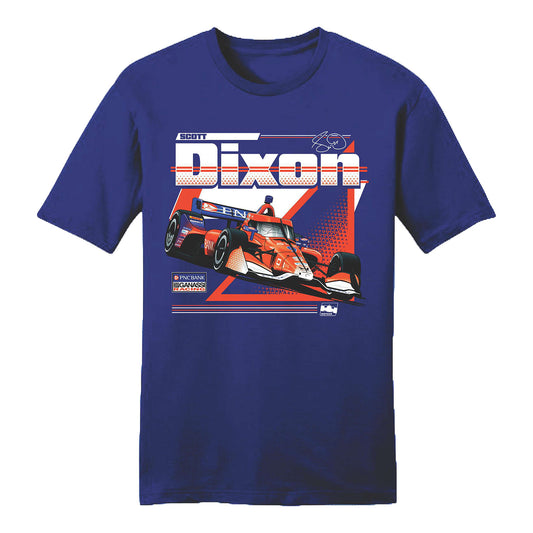 Scott Dixon 2026 Car Shirt in Blue - Front View