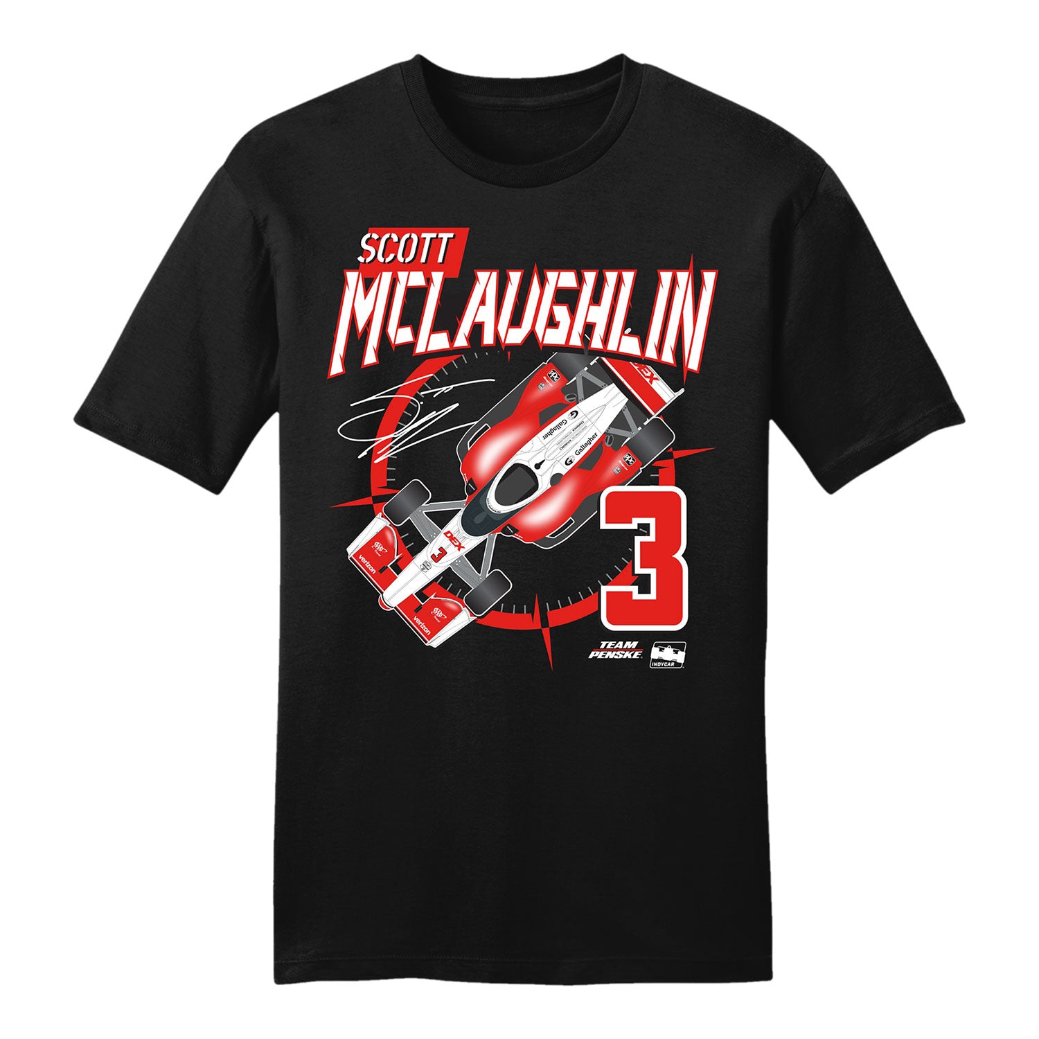 Scott McLaughlin 2026 Car Shirt in Black - Front View