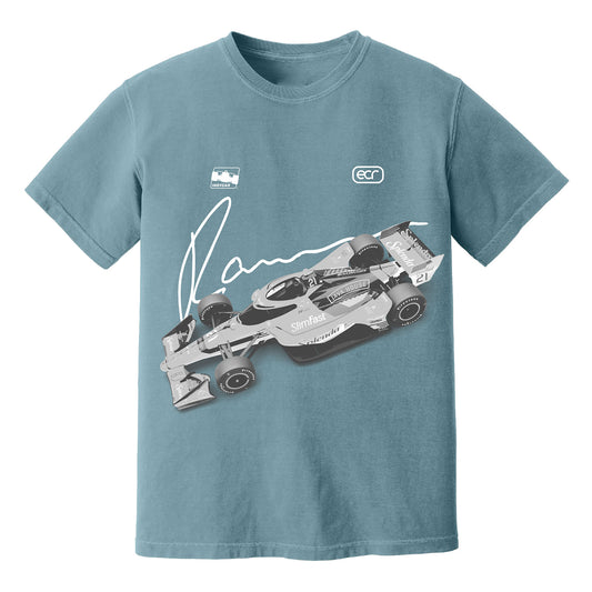 Christian Rasmussen 2026 Car Shirt in Blue - Front View