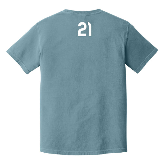 Christian Rasmussen 2026 Car Shirt in Blue - Back View
