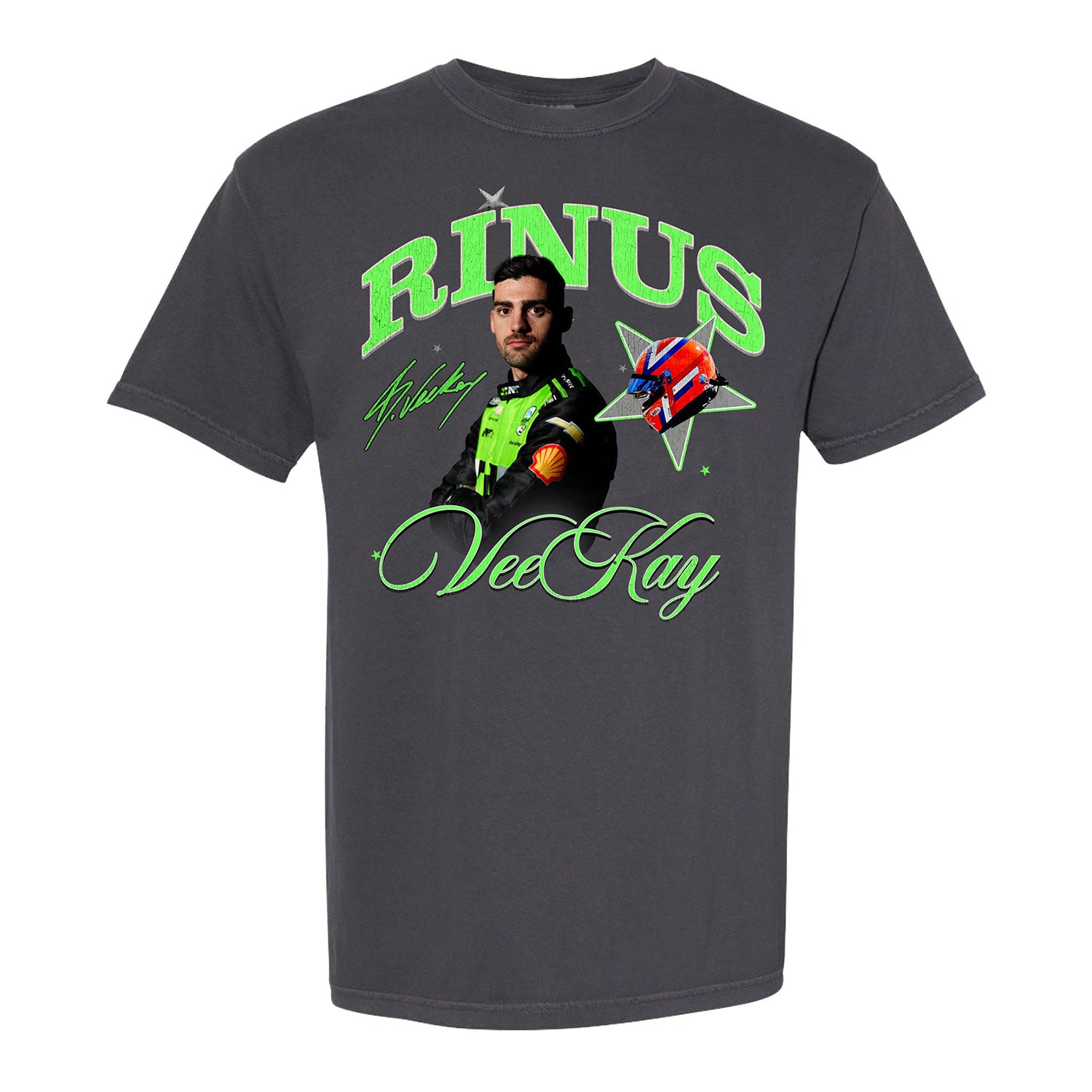 Rinus VeeKay 2026 Shirt in Grey - Front View